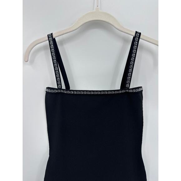 Alexander Wang Black Swarovski Crystal Trim Mini Dress Detachable Straps XS NWT - Picture 5 of 11